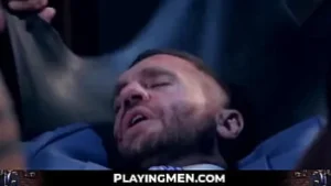 Handsome Executive Gets Wild at the Office: Gloryhole Blowjob and Anal Sex